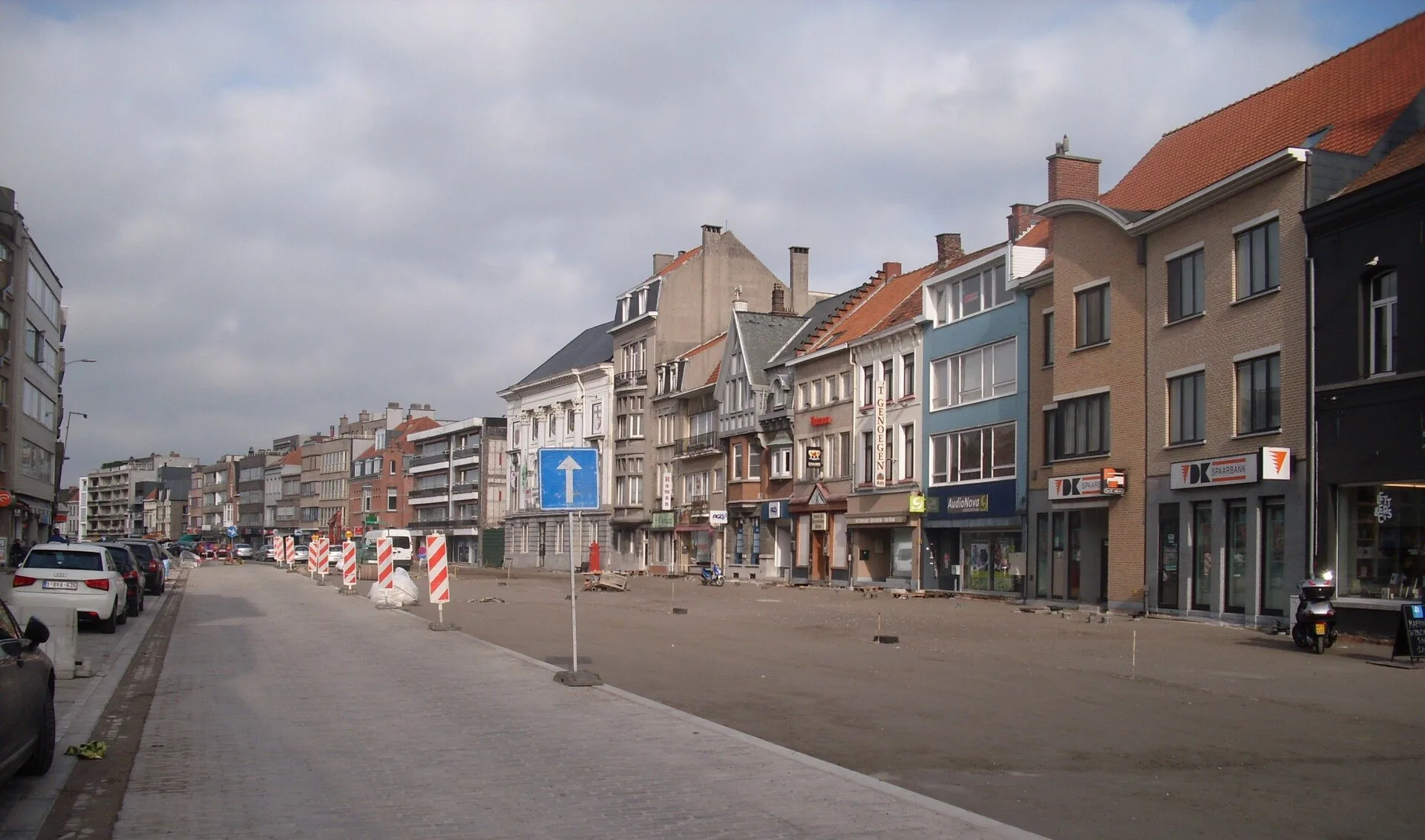 Deinze - De Markt van Deinze tijdens de heraanleg in 2011 - Deinze - Oost-Vlaanderen - België
